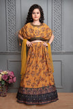Yellow Floral Lehenga Choli With Dupatta