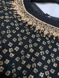 Black Georgette Lehenga Choli with Net Dupatta