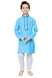 Blue Cotton Kurta Pajama set