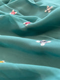Blue Chiffon Floor Length Gown 