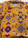 Yellow Modal Silk Short Kurta for Men