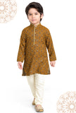 Brown Cotton Kurta Pajama set