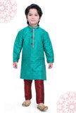 Blue Silk Kurta Pajama Set