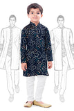 Silk Bandhani Kurta Pajama