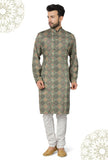 Men's Digital Print Kurta Pajama