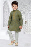 Green Cotton Kurta Pajama