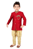 Red/Gold Sherwani Chudidar