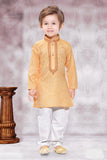 Peach Cotton Kurta Pajama