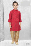 Red Silk Kurta Pajama