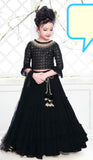 Black Georgette Lehenga Choli with Net Dupatta